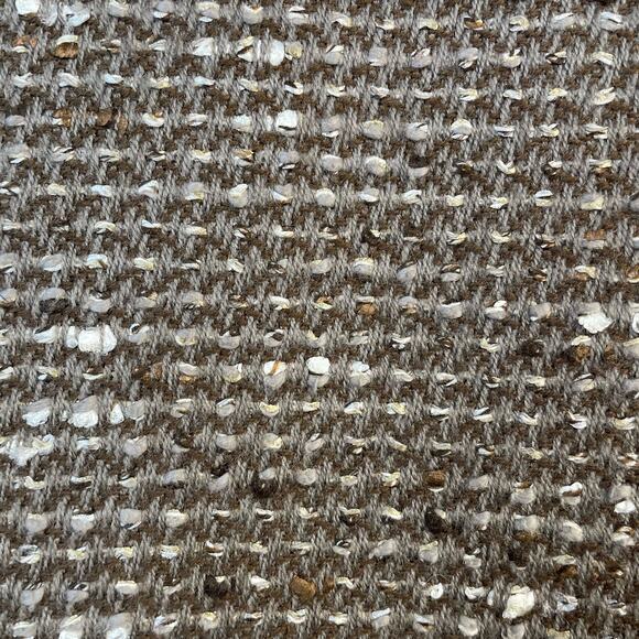 Carlisle Vintage 80s 90s Taupe Classic Tailored Tweed Wool Cropped Jacket 8 M - Picture 6 of 12